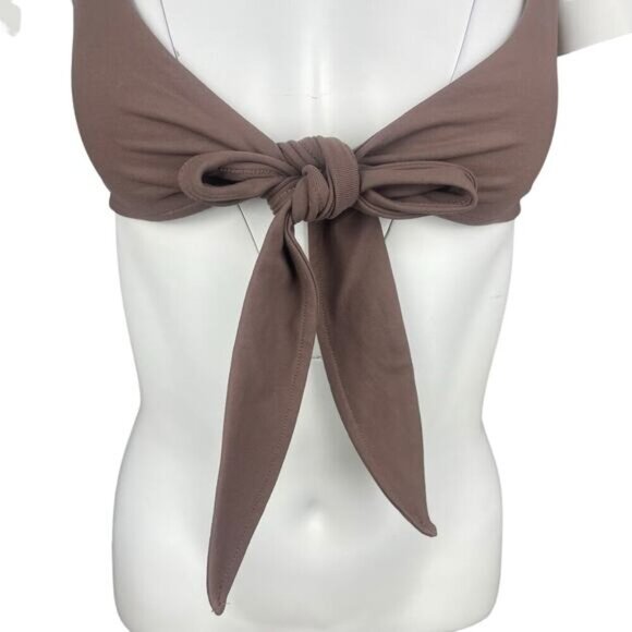 YEAR OF OURS Tie Front Swim Top Sz XS - Picture 3 of 5